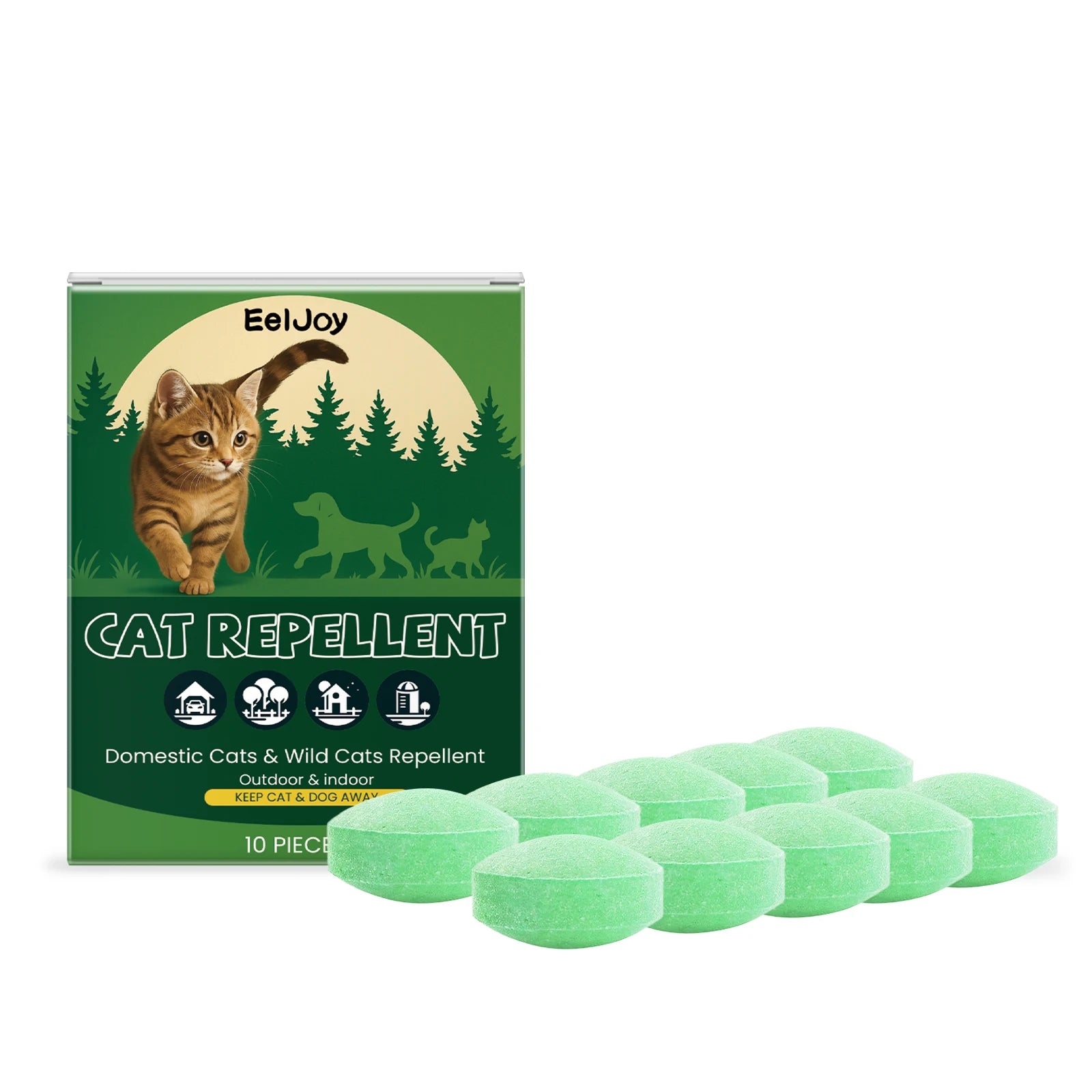 Indoor Cats Repellent Pill Prevent Biting & Gnawing Correcting Pet Behavior Reducing Scratching Furniture Outdoor Pets Training Qme 10pcs Boxed