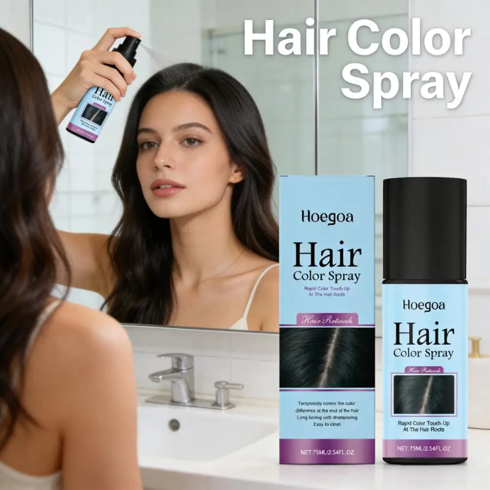 Temporary Hair Color Spray Quick Fix Hair Color Supplement Prevent Drying Cover White Hair Dye Products Hair Root Touch-Up Spray Qme