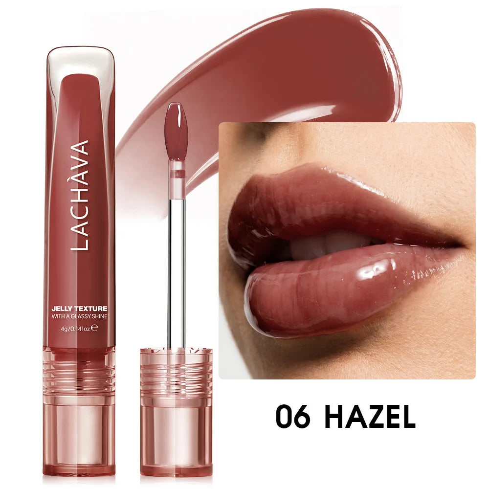 Jelly Lip Oil Gloss Glassy Shine Moisturizing Long Lasting Non-sticky Qme 06