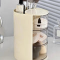 Acrylic Hair Accessories Organizer Clear Storage Box for Hair Ties, Headbands Makeup Brushes, Desktop Jewelry & Cosmetic Holder Qme A6