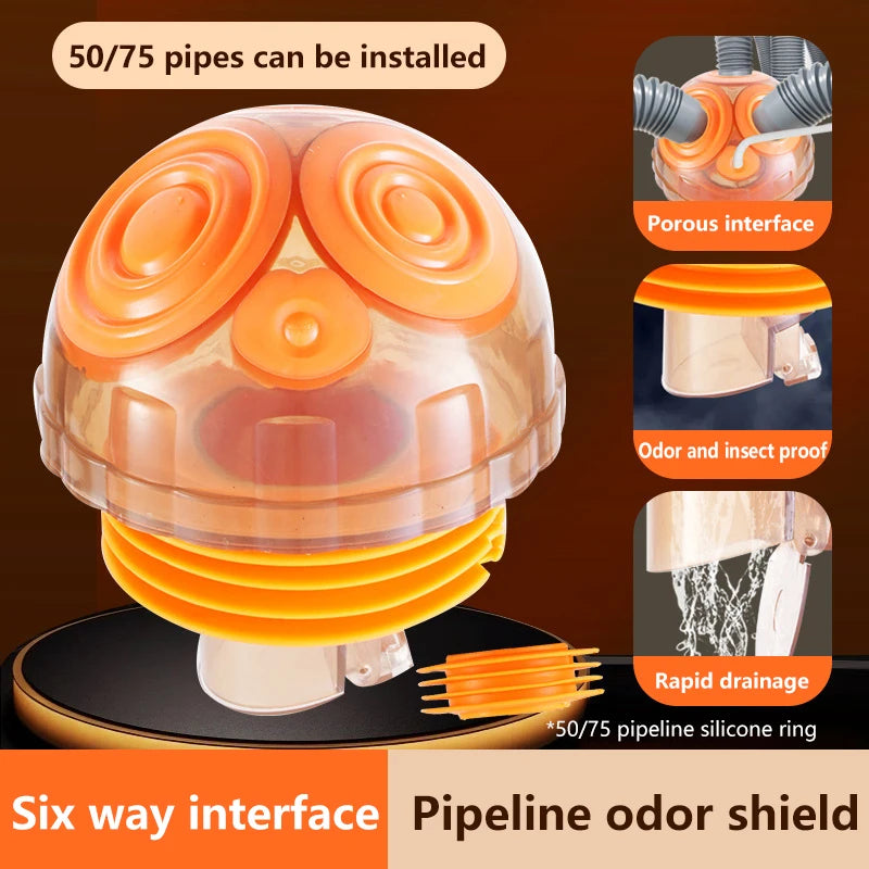 Multifunctional Kitchen Sink Pipe Adapter Deodorant Dishwasher Qme