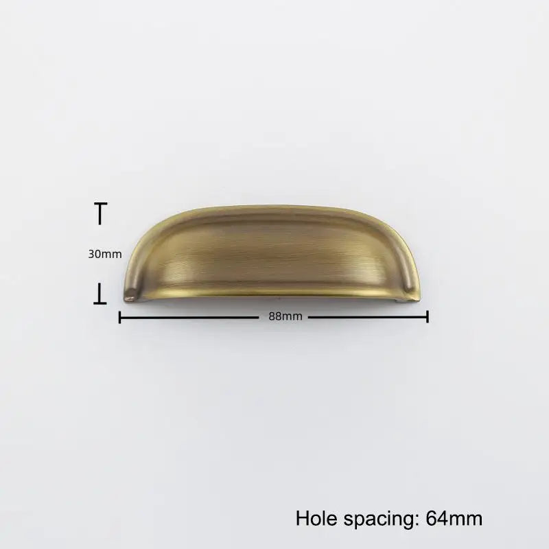 French-style Vintage Brass Handles For Wardrobe Doors Drawers Cabinets Shoe Cabinets And Furniture In Antique Bronze Color Qme A3