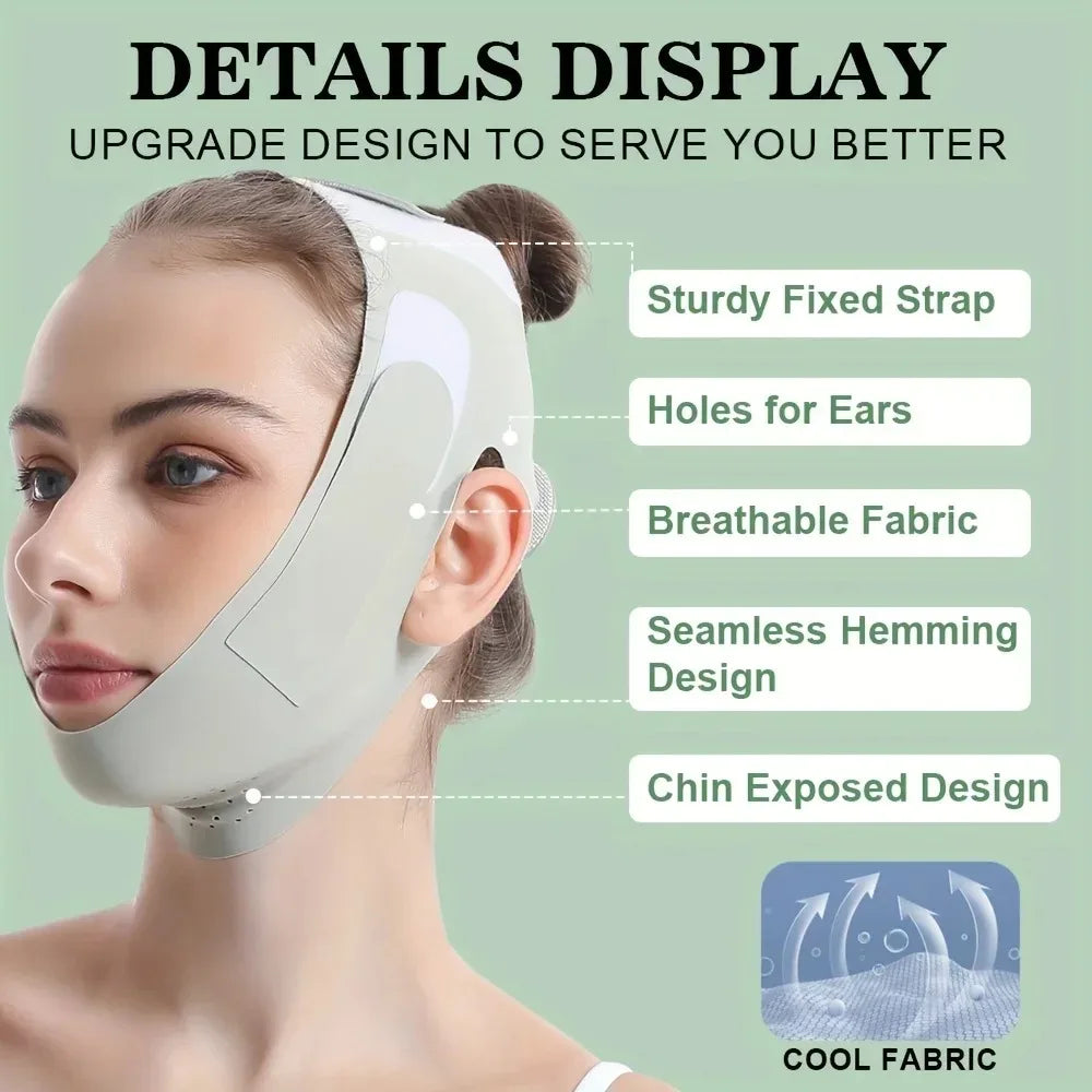 Reusable Face Slimming Bandage V Line Shaper Women Chin Cheek Lift Up Qme
