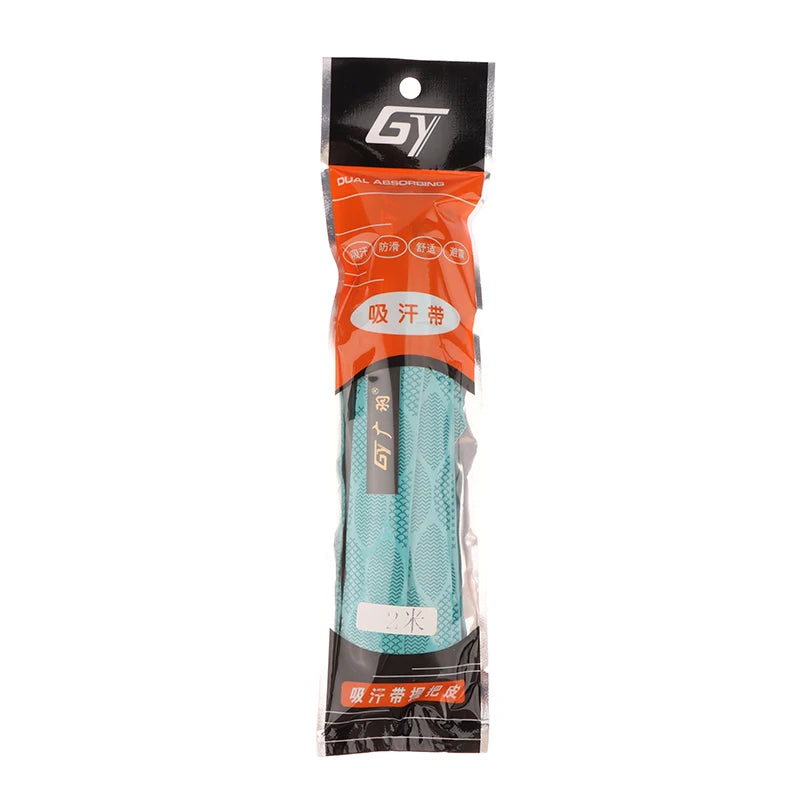 2M Anti-slip Sport Fishing Rods Over Grip Sweat Band Griffband Tennis Qme Lake blue