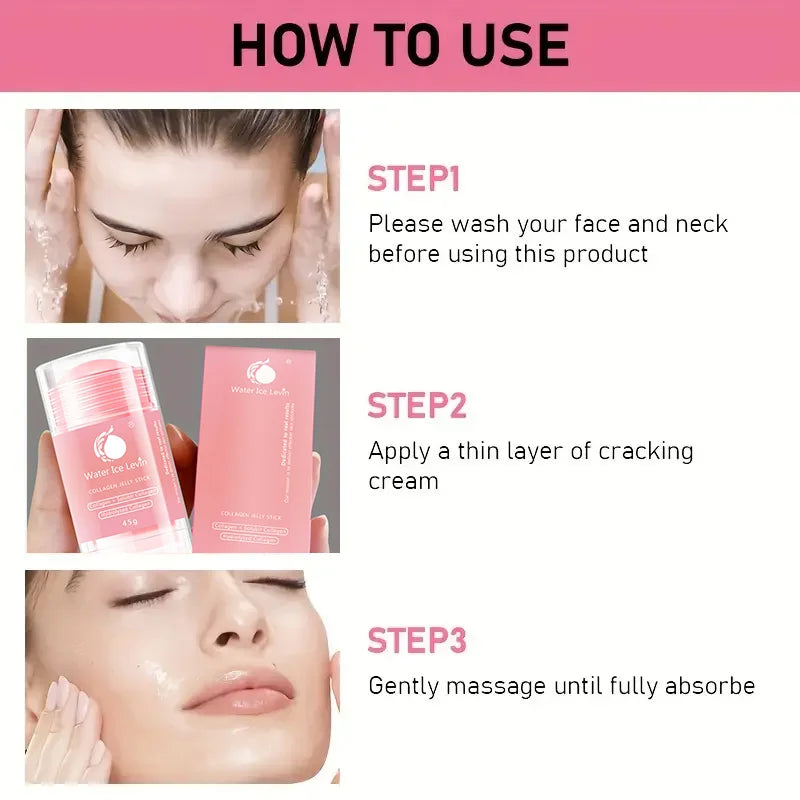 Face and neck cream sticks repair and tighten the skin, make the skin appear skin, smooth wrinkles and fine lines of facial skin Qme