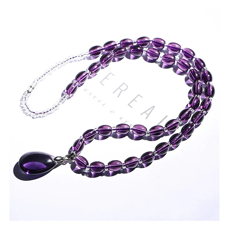 Amethyst Necklace Crystal Bracelet Craft Decorativas Stone Jewelry Qme