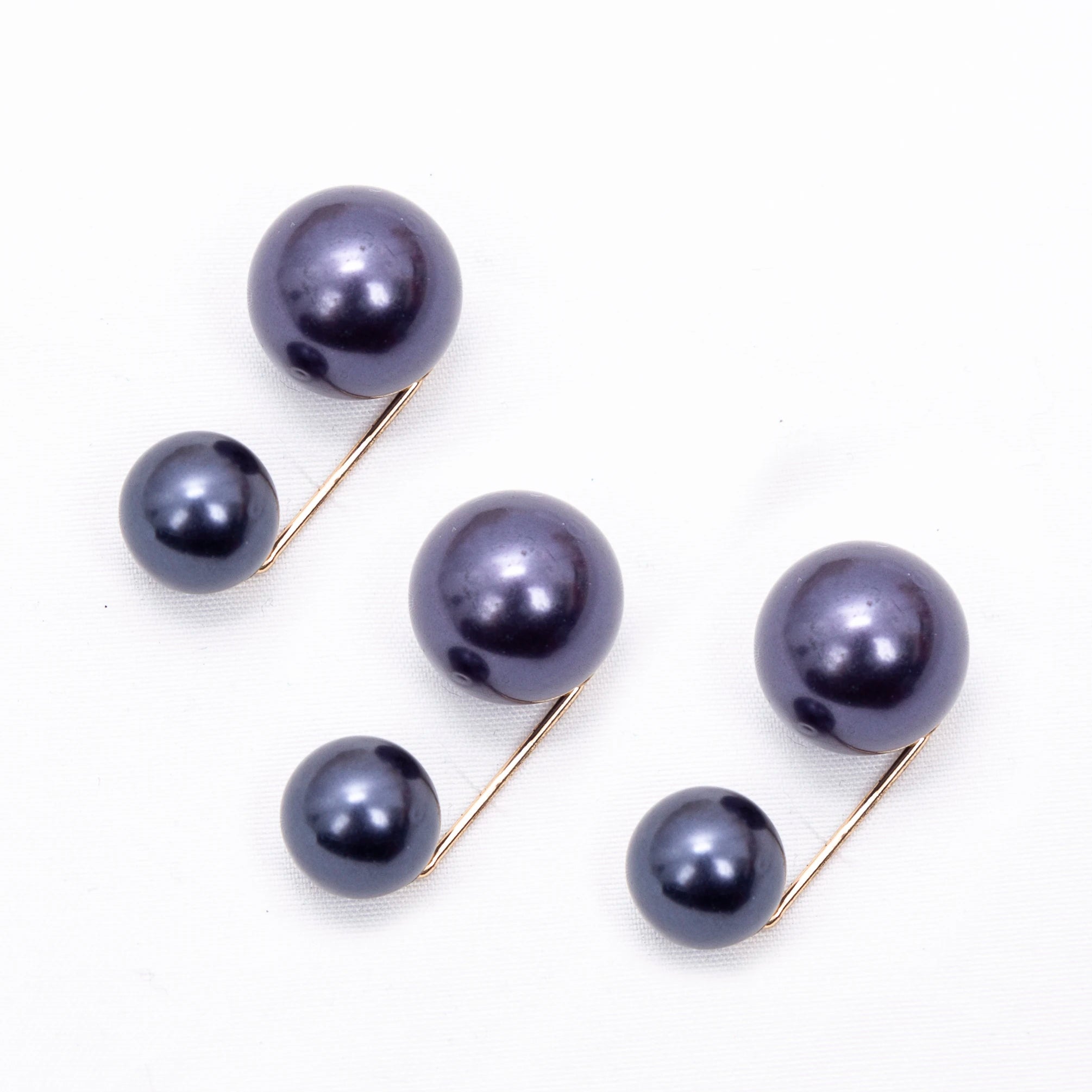 Women Tightening Waistband Pin Double Pearl Brooches Metal Lapel Pins Qme A-2 China Mainland