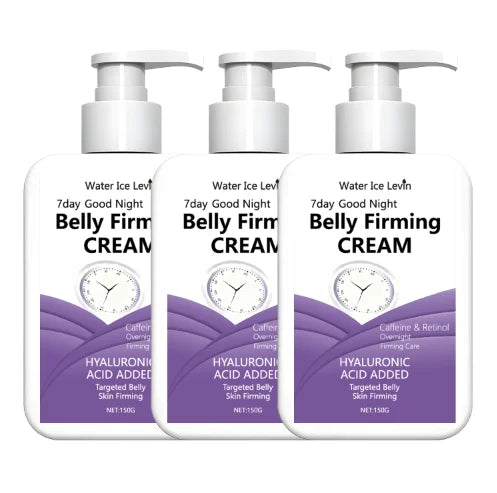 7-Day Good Night Belly Firming Cream with Caffeine & Retinol - Overnight Targeted Firming Care Qme Beige 150g