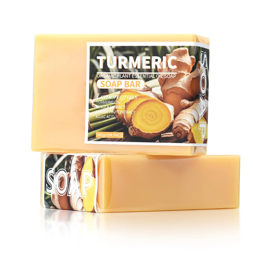 Turmeric Essential Oil Soap Lemon Handmade Suitable Washing Face Qme