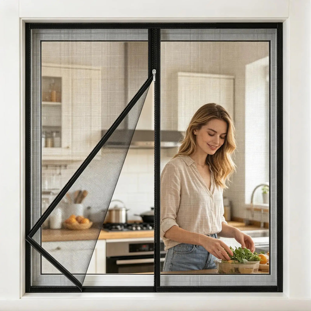 Window Screen Self Adhesive Gnat Netting Door Worm Homeowners Renters Qme