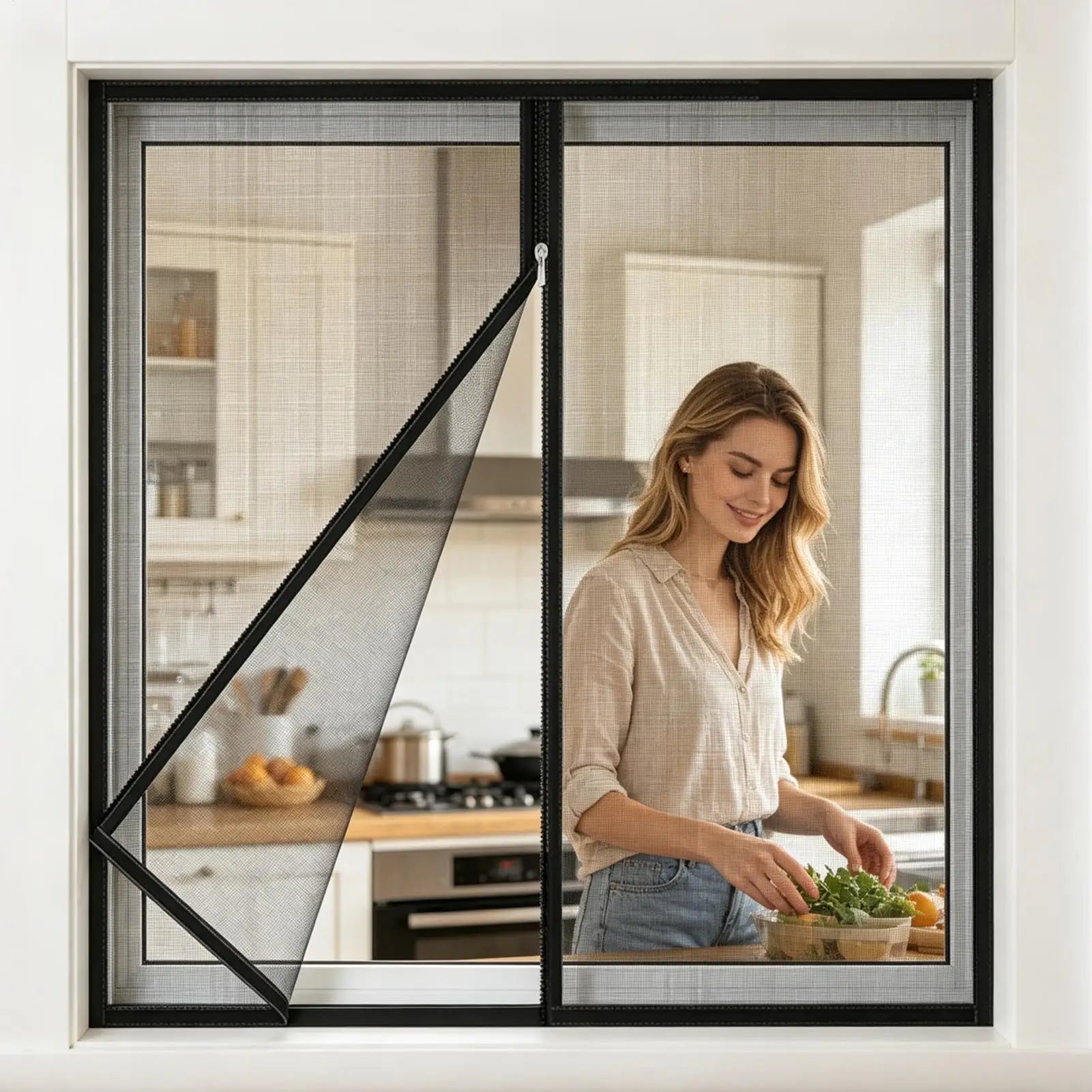 Window Screen Self Adhesive Gnat Netting Door Worm Homeowners Renters Qme