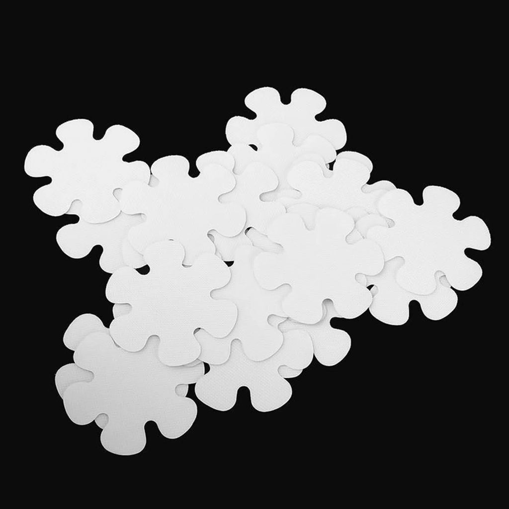 Non-Slip Bathtub Stickers Safety Bathroom Tubs Showers Treads Adhesive Decals Pure White Snowflake Shaped Bathroom Anti slip sti Qme
