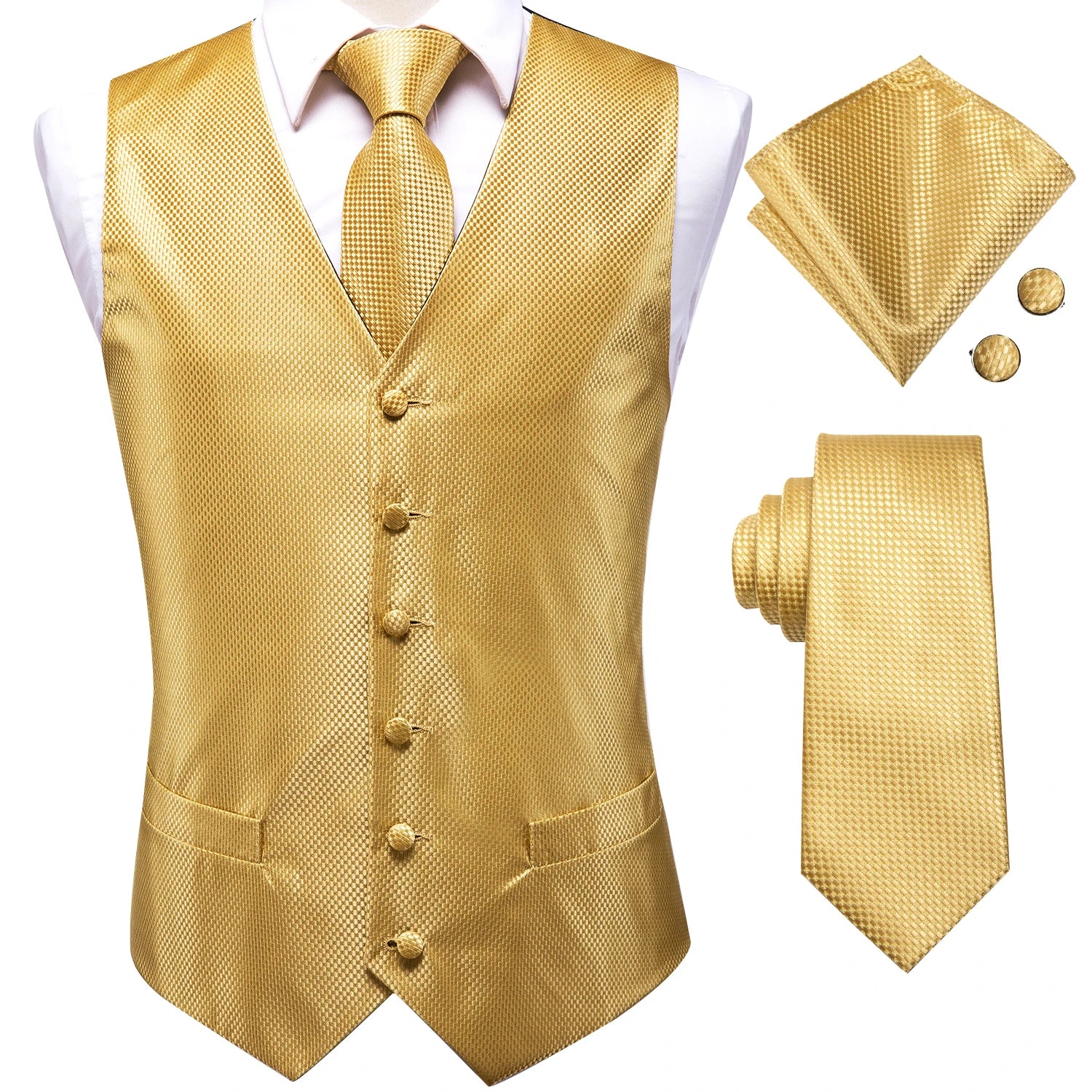 Men's Floral Paisley Suit Vest Tie Formal Waistcoat Necktie Pocket Qme MJTZ0023 XXL