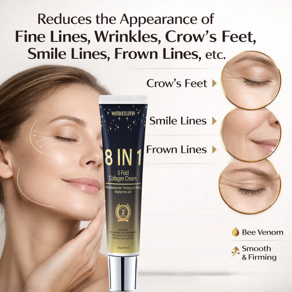 8 in 1 Multi-effect Collagen Cream, Daily Hydrating Formula for Firm, Bright, Youthful Skin Qme