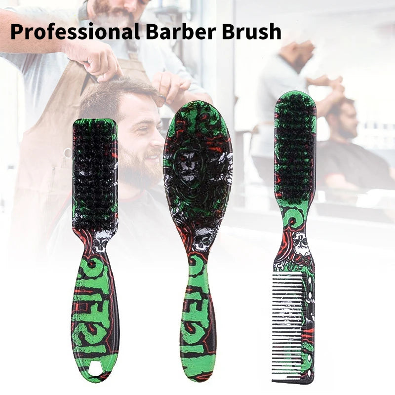 Double-sided Professional Barber Neck Brush Comb Shaving Beard Salon Qme