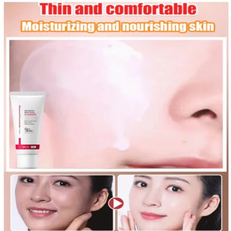 Laikou Niacinamide Whitening Cream Oil Control Oil Control Anti-wrinkle Moisturizing Facial Cream Korean Skin Care Cosmetics 30g Qme