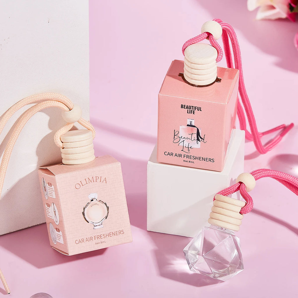 Pink Car Fragrance Interior Accessories Perfume Pendant Supplies Qme