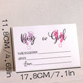 10 件 Gender Reveal Party Voting Cards, B Oy or g Irl Vote Gender Reveal Game Cards for Babyshower Party Supplies, Blue and Qme 1 0Pcs