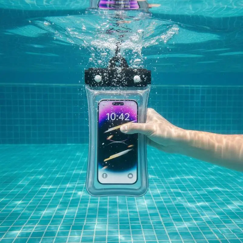 Waterproof Phone Bag Pouch Case Swimming Diving Clear Armband Qme