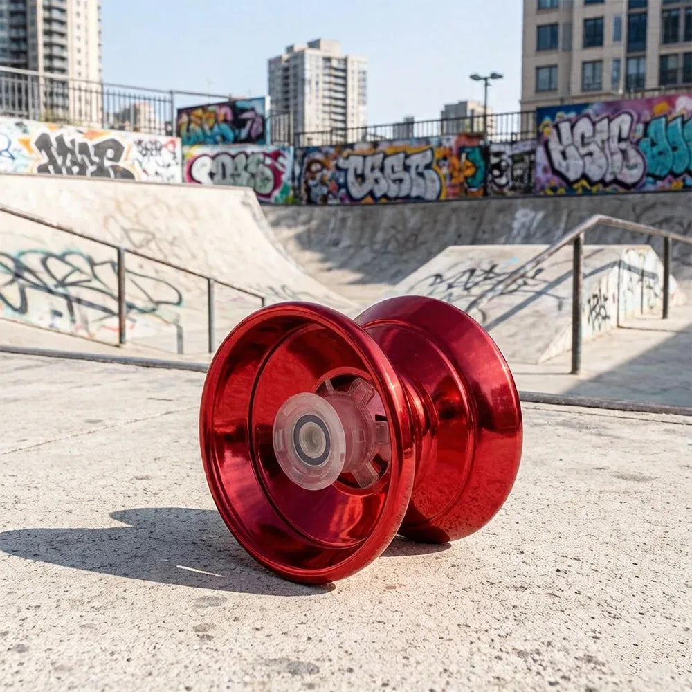 Premium Alloy Metal Yoyo, Stable Smooth Rotation, Classic Decompression Toy for Children and Amateur Players Qme
