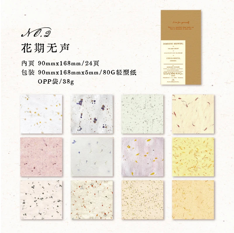 24 sheets Vintage Material Paper book Junk Journal Decor DIY Supplies Scrapbooking Art Collage Aesthetics Stationery Craft Paper Qme 3
