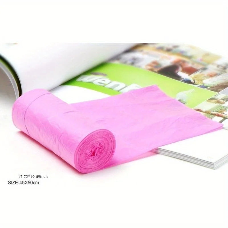 Colorful Garbage Bags (6 rolls) - Colorful garbage bags for use in home, bathroom, bedroom, toilet, and office Qme
