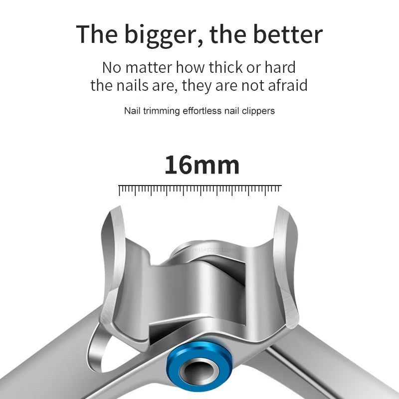 Professional Nail Cutter Stainless Steel Clippers Toenail Fingernail Qme