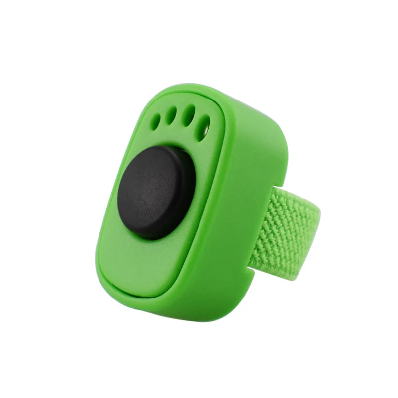 Interactive Sound Clicker Trainer For Thumb Training No Battery For Dogs Cats Positive Reinforcement Train Qme Green