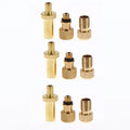 Universal Brass Bicycle Valve Adapter Presta Schrader Dunlop Qme 3Sets