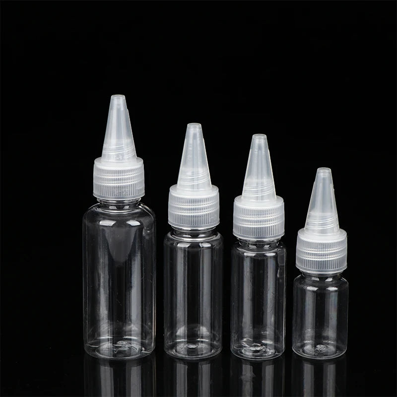 3 Transparent Refillable Dropper Bottles Plastic Squeeze Containers Qme