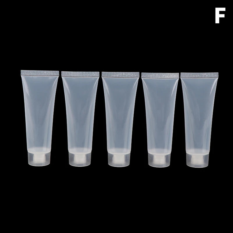 Empty Lipstick Tube Lip Balm Soft Makeup Squeeze Clear Plastic Gloss Qme 50ml