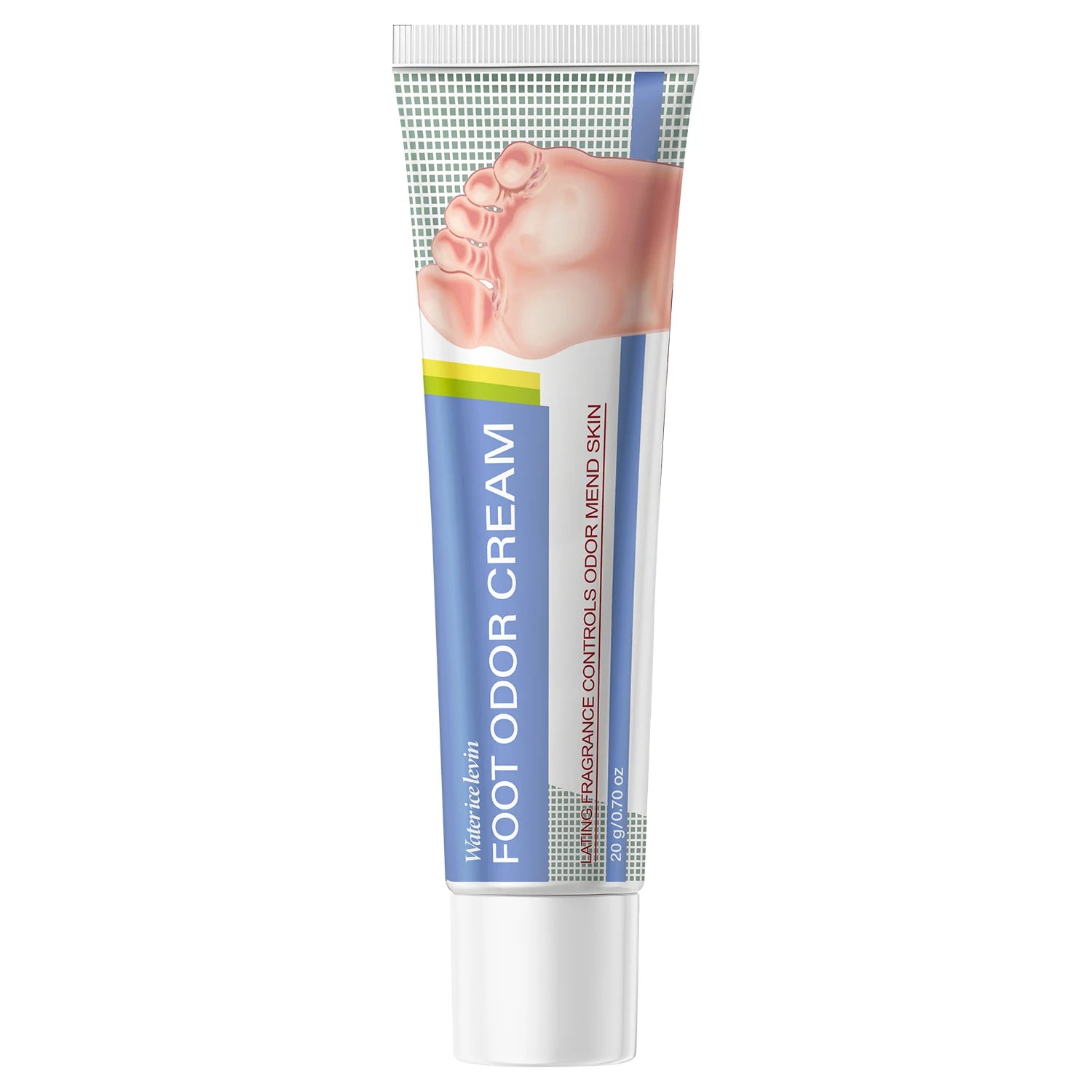 Moisturizing Foot Cream - Controls Odor, Firming with Hyaluronic Acid & Niacinamide, Lating Fragrance for All Skin Qme Light Yellow 20g