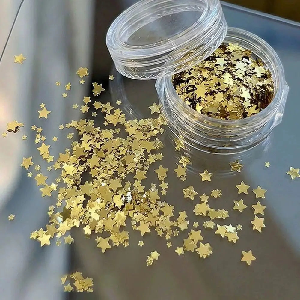 Silver Glitter Nails Design Shiny Nail Flakes Sparkling Sequins Qme