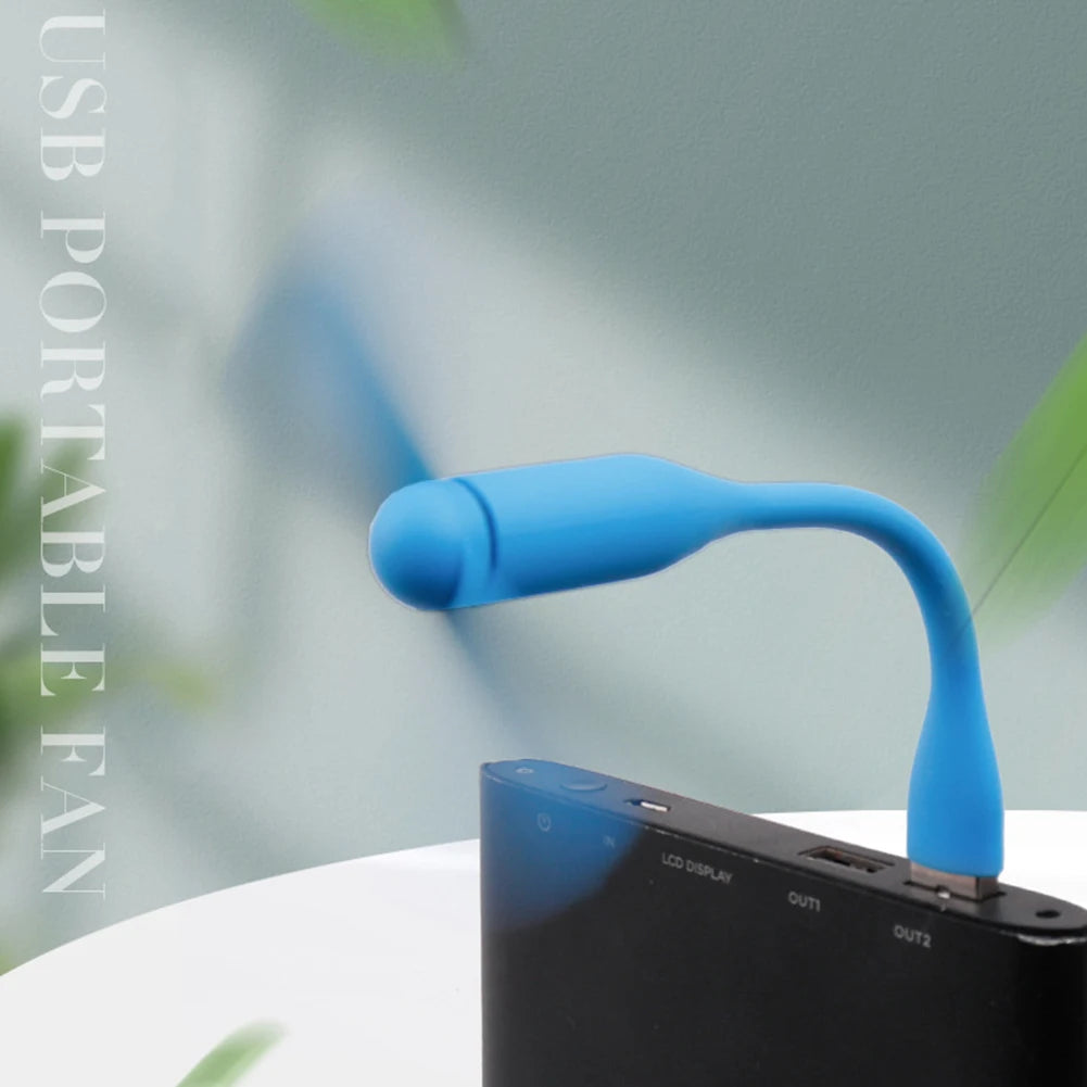 Flexible Portable Mini Fan for Power Bank Notebook Computer Summer Travel Cooling Cooler Mobile Phone USB Cooler Fan Qme