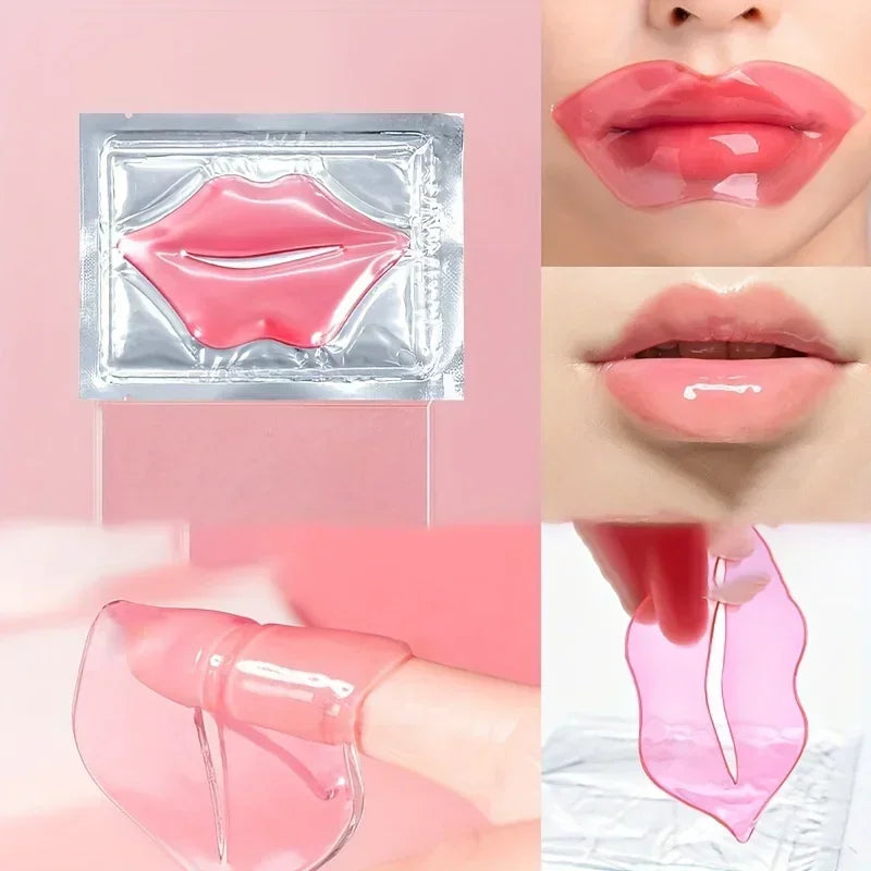 20PCS Crystal Collagen Lip Masks Hyaluronic Acid Lip Treatments Moisturizing Beauty Lip Patches Hydrating Plumper Skin Care Qme