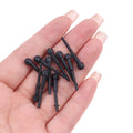Replacement Rubber Bumper Silencer Hair Scissors Barber Shears Qme Black 10PCS
