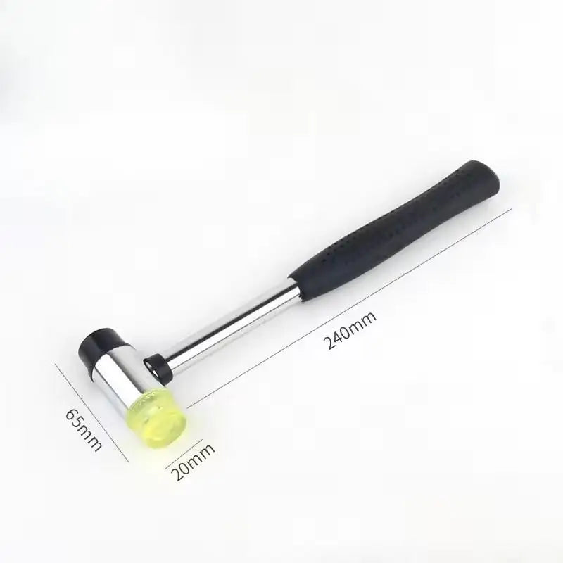 Double-sided Soft-tap Rubber Mallet Multi-functional Glass Window Molding Hammer Nylon Head Rubber Mallet For DIY Craft Work Qme 1pc