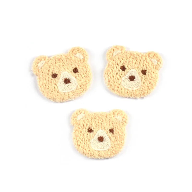 10pcs 3.7x3.4cm Mixed 9 Colors Lovely Bear Patches Embroidery For Kids Clothing Bag Decor Sewing Accessories Home Decor Supplies Qme 2
