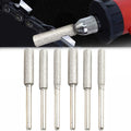 6pcs/set Silver Chainsaw Sharpeners 4mm /4.8mm/ 5.5mm Burr Chainsaw Head For Sharpening Polishing Engraving Grinding Tool Qme Default Title
