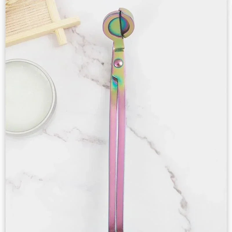 Candle Wick Trimmer Stainless Steel Scissors Trim Cutter Round Head Qme Multicolor