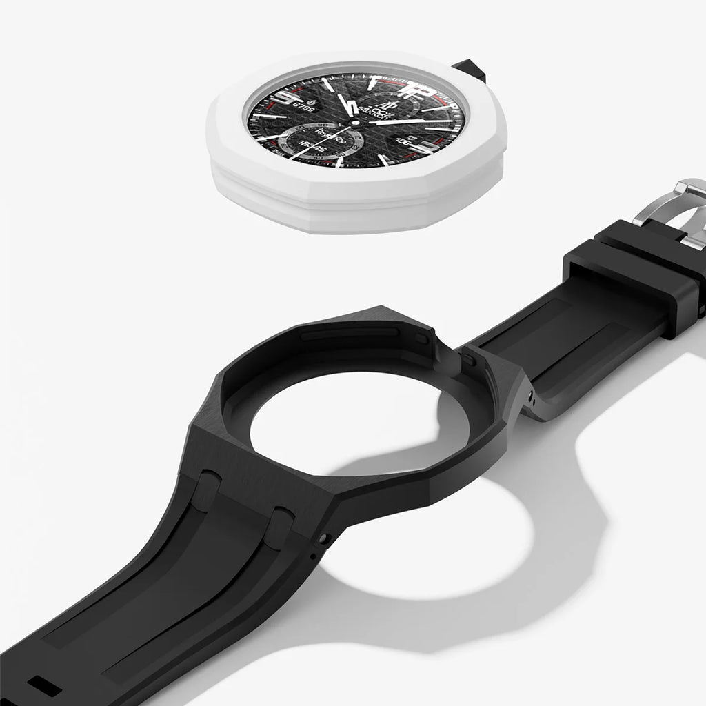 2 In 1 Strap + Case for Swatch x AP Royal Pop Pocket Watch Change to Wristwatch Ceramic+Silicone Band Wrist Strap Accessories Qme