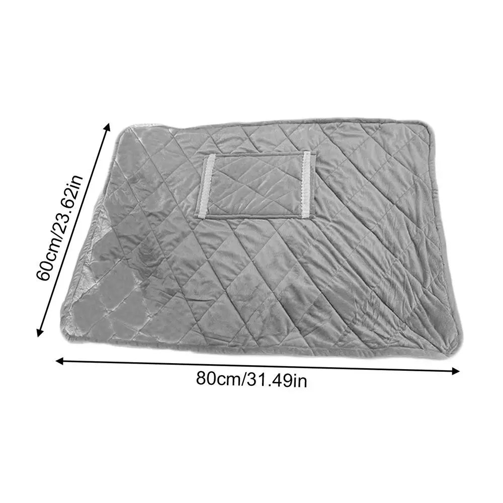 Heated Blanket Battery Operated Throw Washable USB Rechargeable Qme Silver CN