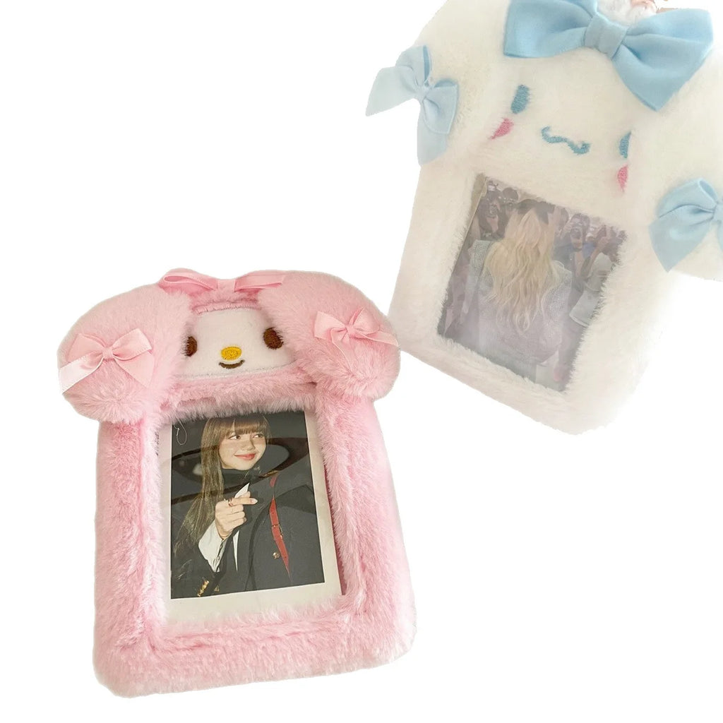 Japanese Sanrio Plush Card Holder Cute Cartoon Campus Case Students Qme