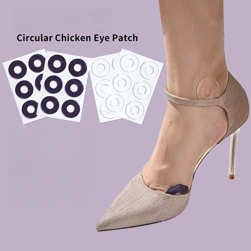 6 Patch/Pcs Gel Round Corn Patch High Heels Anti-Wear Foot Soft Pads Gel Material Wear-Resistant Washable Reusable Corn Patches Qme