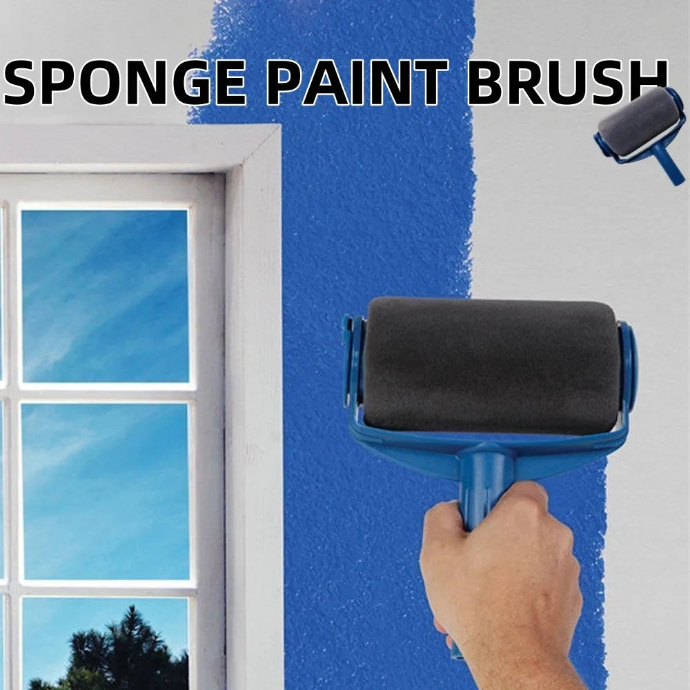 1/7PCS Wall Roller Paint Brush Set Expansion DIY Sponge Self Suction Coat Wall Paint Machine Used for Wall Corner Coating Tools Qme