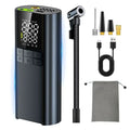 Tire Inflator Portable Air Compressor - 150PSI with Tire Pressure Gauge,8000mAh & 3X Faster Portable Air Pump for Car Accessory Qme T8