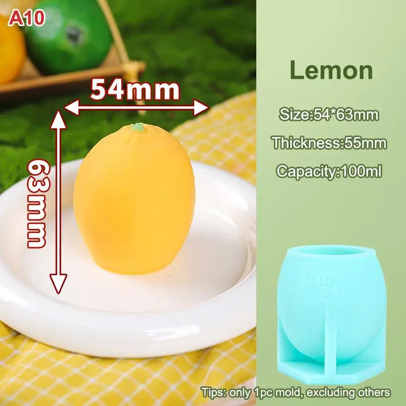 Easy Release Cake Chocolate Jelly Soap Mold DIY Food-safe Fruits Ice Qme A10