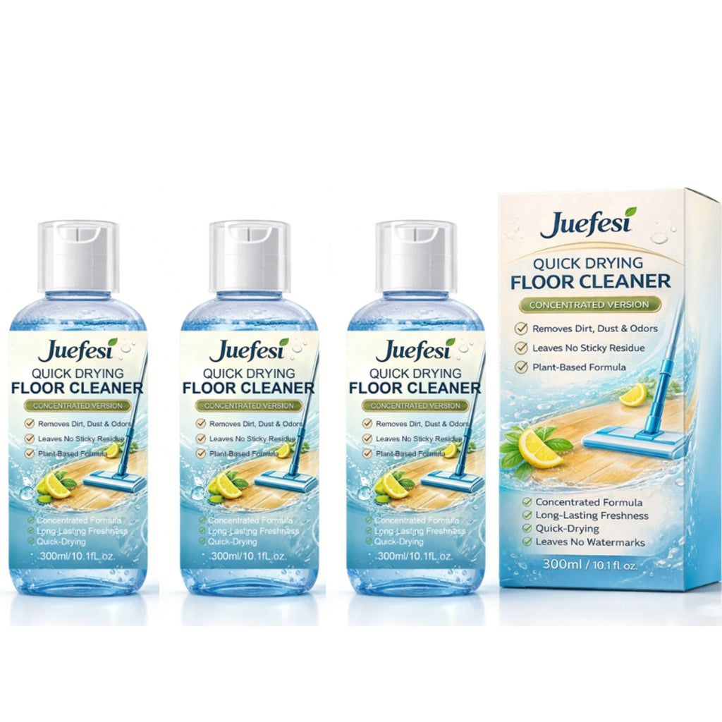 Concentrate Floor Cleaner Removes Dirt & Stains Reduce Odors Fresh Scent Quick Drying No Residue Multi-surface Cleaning Solution Qme 3 x 300ml Boxed