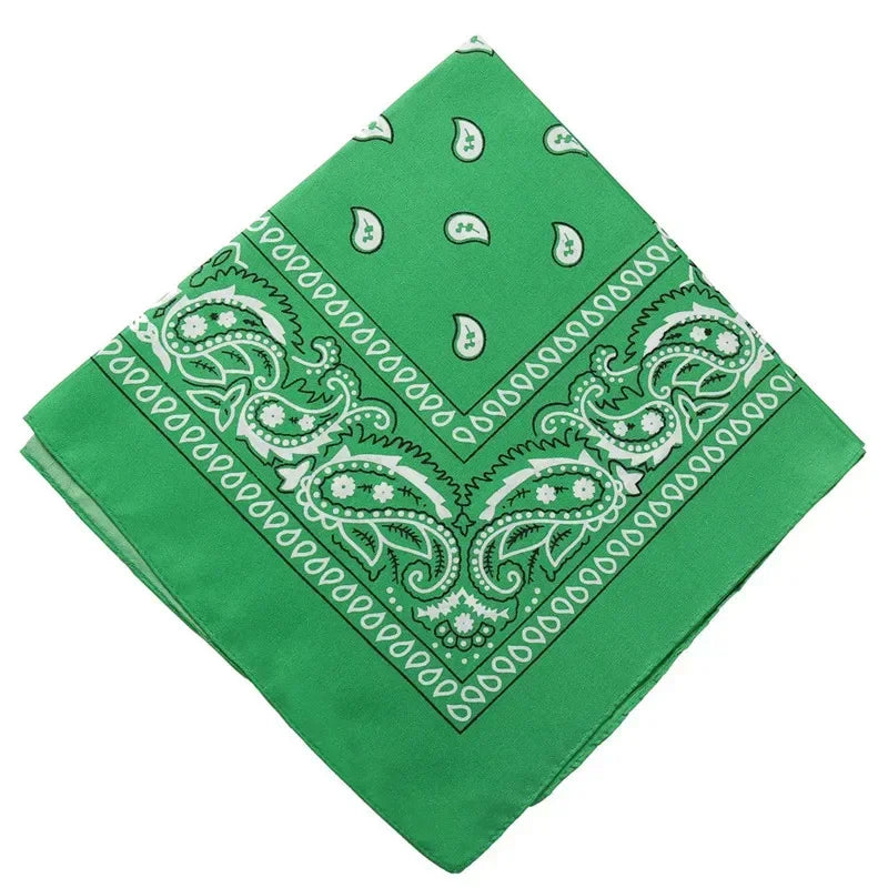 1PC Unisex Fashion Printed Square Scarf Cycling Bandana Fishing Sun Protection Neck Cover Scarves Handkerchief Outdoor Headwear Qme MYL 55X55cm