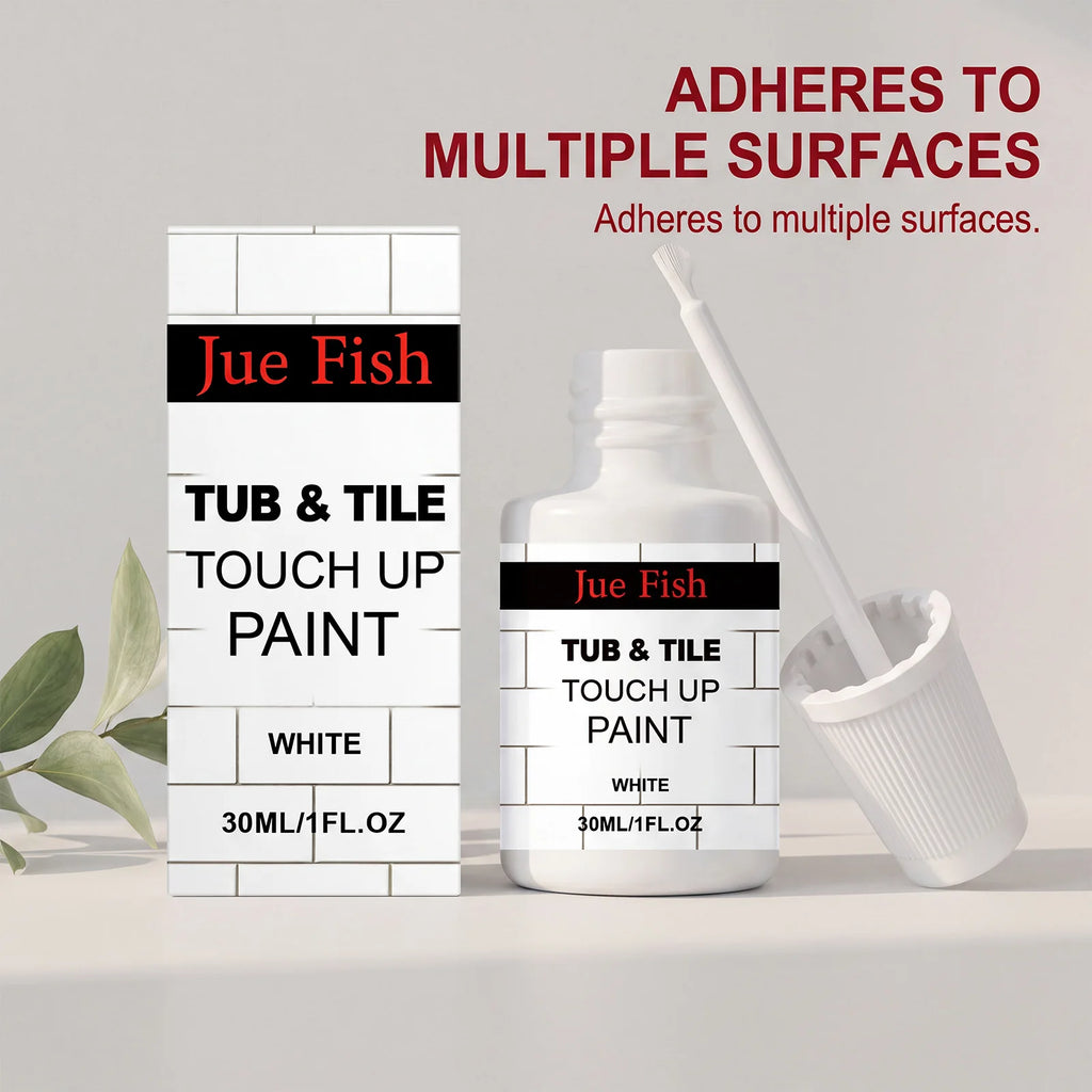 Bathtub Ceramic Repair Paint Covering Scratches & Stains Restore Bright White Luster Renovation Quick Drying Tile Touch up Paint Qme